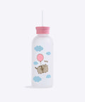 Pusheen Balloons Glass Water Bottle